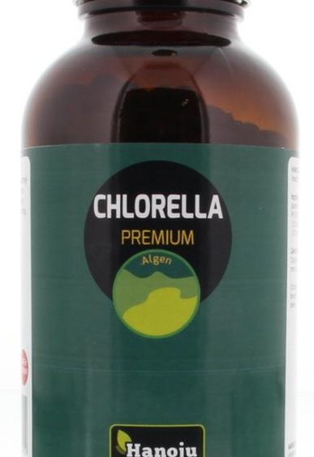 Hanoju Chlorella tabletten flacon glas (800 Tabletten)