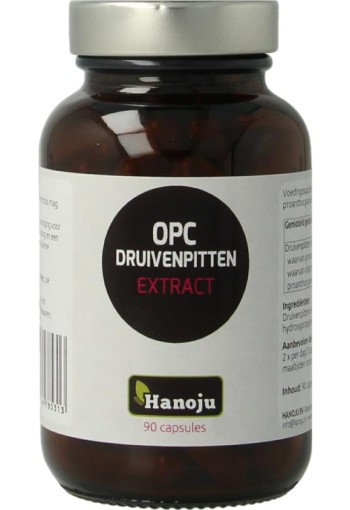 Hanoju OPC druivenpit extract 500mg (90 Capsules)