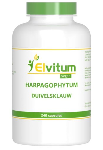 Elvitaal/elvitum Duivelsklauw harpagophytum (240 Vegetarische capsules)