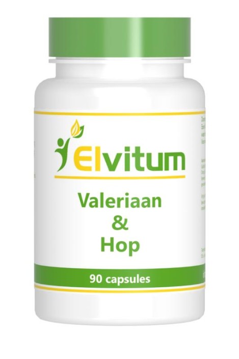 Elvitum Valeriaan en hop (90 Capsules)