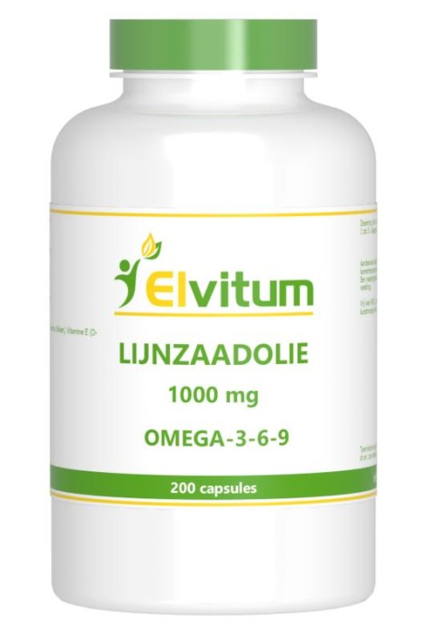 Elvitum Lijnzaadolie omega 3-6-9 (200 Capsules)