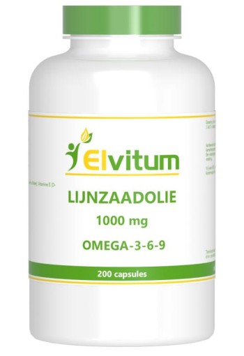 Elvitum Lijnzaadolie omega 3-6-9 (200 Capsules)
