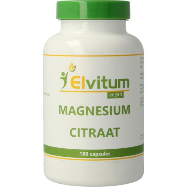 Elvitaal/elvitum Magnesium citraat (180 Vegetarische capsules)