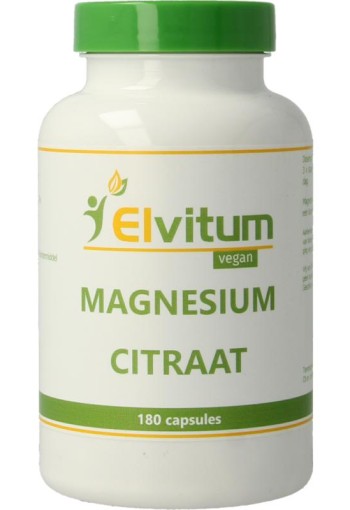 Elvitaal/elvitum Magnesium citraat (180 Vegetarische capsules)