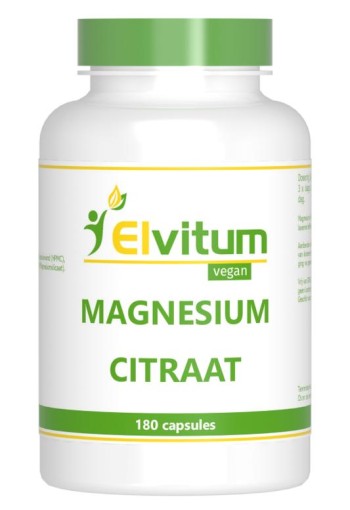 Elvitaal/elvitum Magnesium citraat (180 Vegetarische capsules)