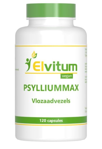 Elvitaal/elvitum Psylliummax vlozaadvezels (120 Vegetarische capsules)
