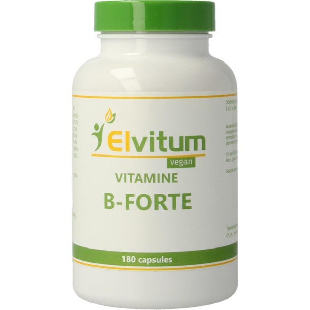 Elvitum Vitamine B-forte gistvrij (180 Vegetarische capsules)