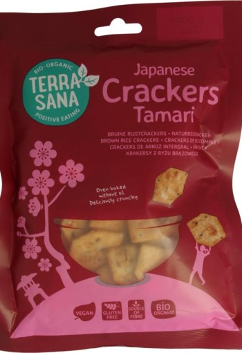 Terrasana Japanse bruine rijscrackers eko bio (60 Gram)