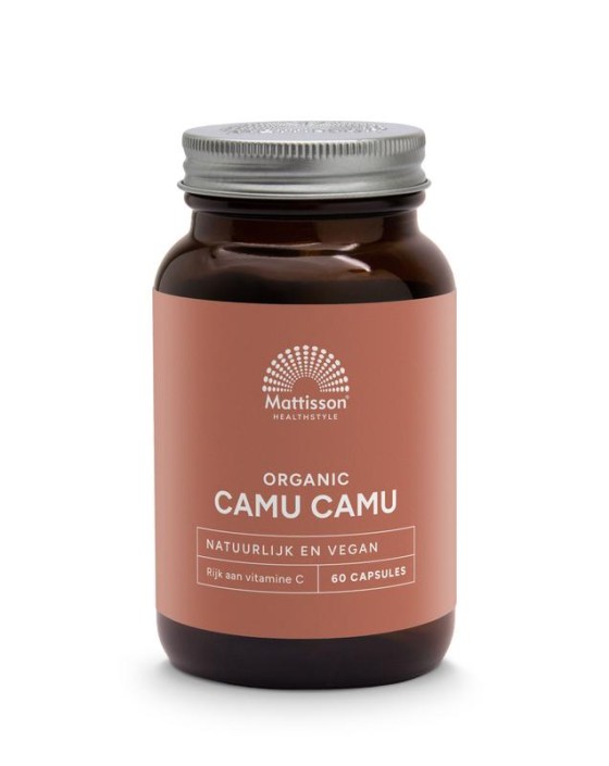 Mattisson Biologische camu camu 500mg (60 Vegetarische capsules)