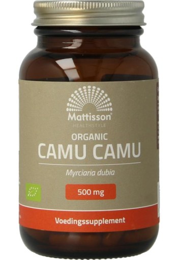 Mattisson Biologische camu camu 500mg (60 Vegetarische capsules)