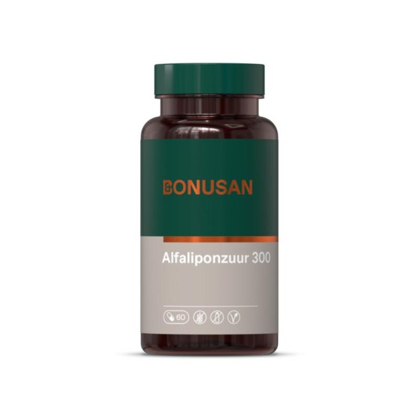 Bonusan Alfaliponzuur 300 (60 Vegetarische capsules)