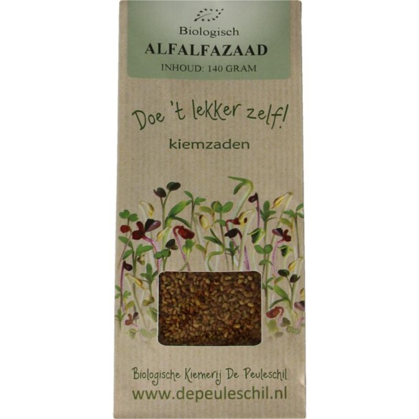 Peuleschil Alfalfazaad bio (140 Gram)