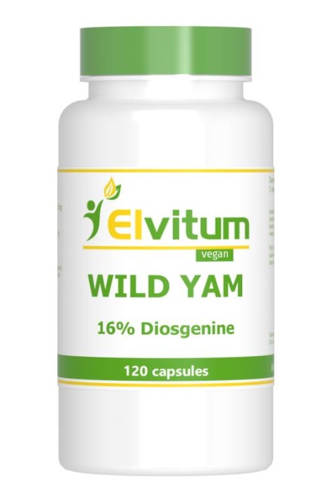 Elvitaal/elvitum Wild Yam 100mg 16% diosgenine (120 Vegetarische capsules)