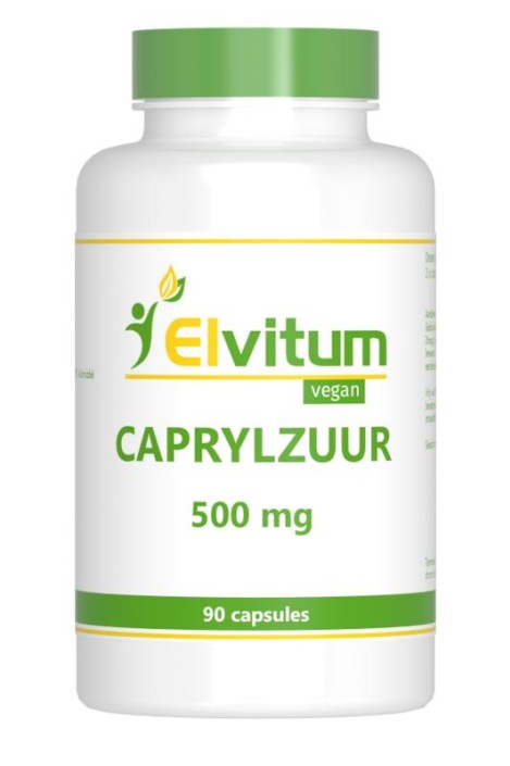 Elvitum Caprylzuur 500mg (90 Vegetarische capsules)