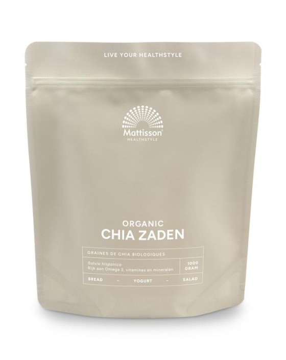 Mattisson Absolute chia zaad raw bio (1 Kilogram)