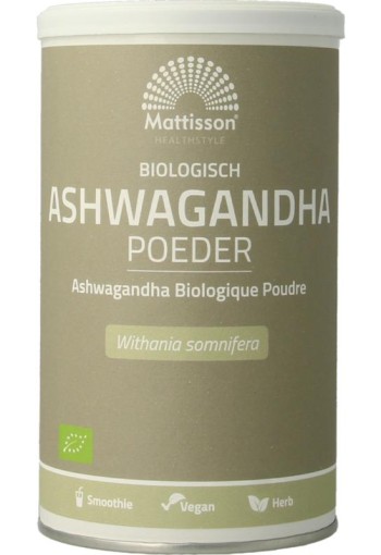Mattisson Ashwagandha poeder withania somnifera bio (200 Gram)