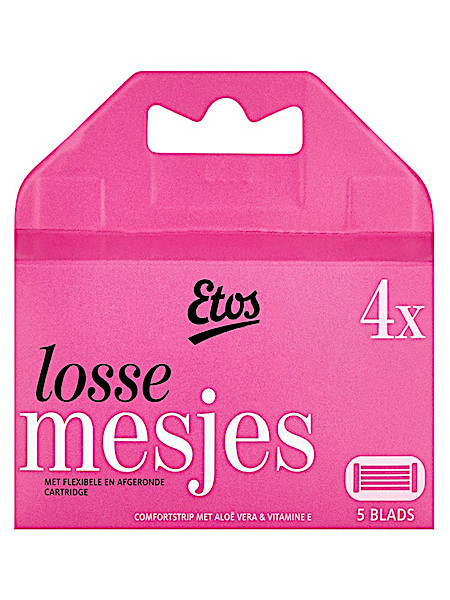 Etos Da­mes scheer­mes­jes na­vul­ling 5-blad­s 4 stuks