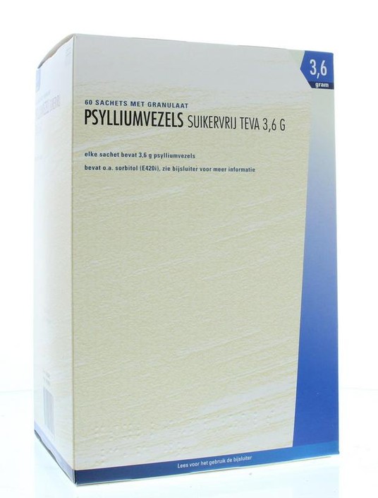 Teva Psylliumvezels granulen suikervrij (60 Sachets)