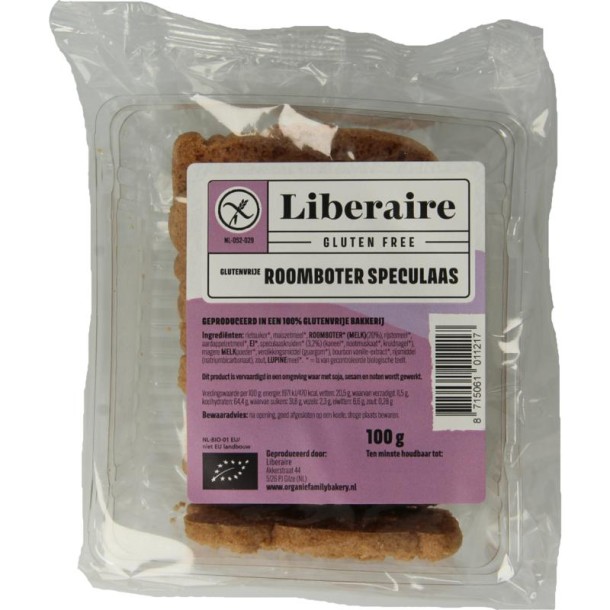 Liberaire Speculaas roomboter bio (100 Gram)