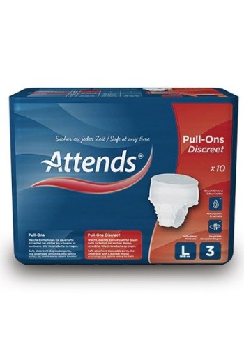 Attends Pull-ons discreet 3 maat L (10 Stuks)