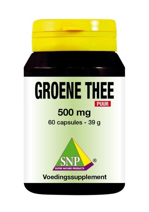 SNP Groene thee 500 mg puur (60 Vegetarische capsules)