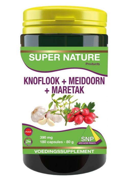 SNP Knoflook-meidoorn-maretak 390 mg puur (180 Capsules)