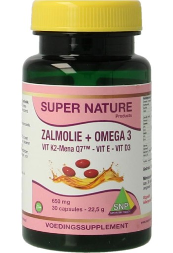 SNP Zalmolie & vit. K2 mena Q7 & vit. D3 & vit. E (30 Capsules)