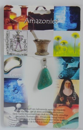 Steengoed Hanger gezondheidssteen amazoniet (1 Stuks)