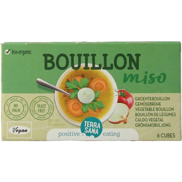 Terrasana Groente bouillon miso blokjes gistvrij bio (64 Gram)