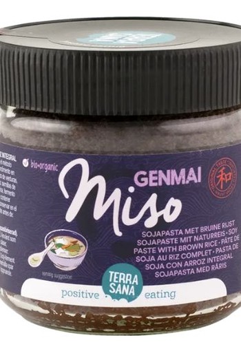Terrasana Genmai miso ongepasteuriseerd glas bio (350 Gram)