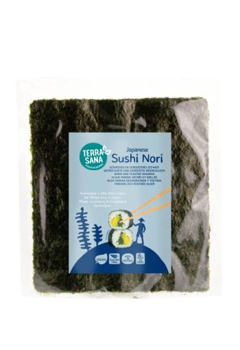 Terrasana Sushi nori geroosterd (17 Gram)