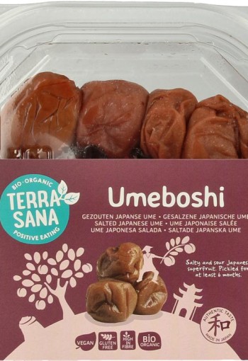 Terrasana Umeboshi gezoute japanse abrikozen bio (150 Gram)