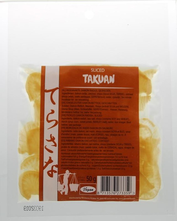 TS Import Slices Takuan daikonradijs pickled (50 Gram)