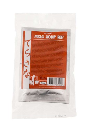 TS Import Instant miso soep rood 7 gram (10 Stuks)