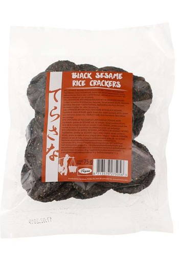 TS Import Zwarte sesam bruine rijstcrackers (75 Gram)