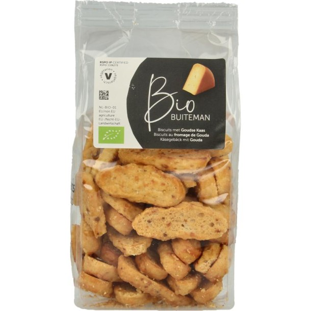 Buiteman Kaaskoekjes bio (125 Gram)