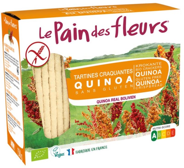Pain Des Fleurs Quinoa crackers bio (150 Gram)