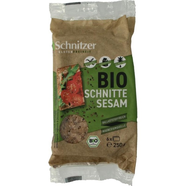 Schnitzer Sesambrood glutenvrij bio (250 Gram)