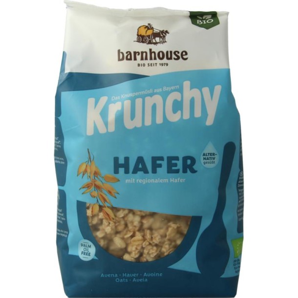 Barnhouse Krunchy pur haver suikervrij bio (375 Gram)