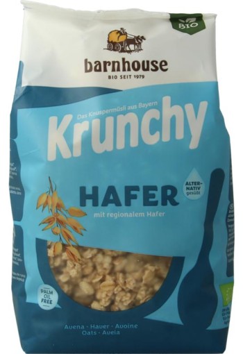 Barnhouse Krunchy pur haver suikervrij bio (375 Gram)