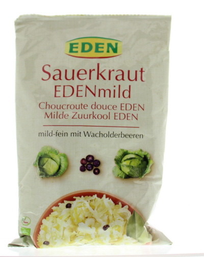 Eden Zuurkool mild (zakje) bio (500 Gram)