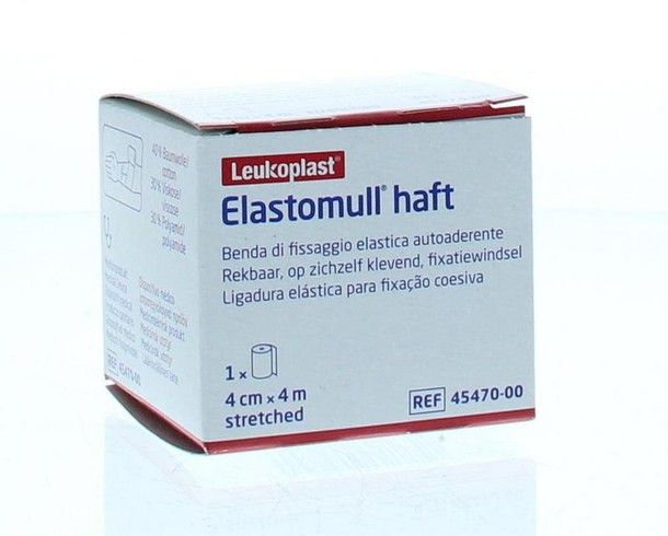 Elastomull Fixatiewindsel haft 4m x 4cm 45470 (1 Stuks)