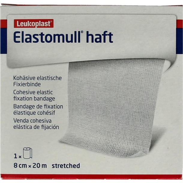 Elastomull Fixatiewindsel haft 20m x 8cm 45477 (1 Stuks)