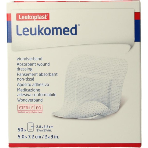 Leukomed Wondverband 7.2 x 5cm steriel (50 Stuks)