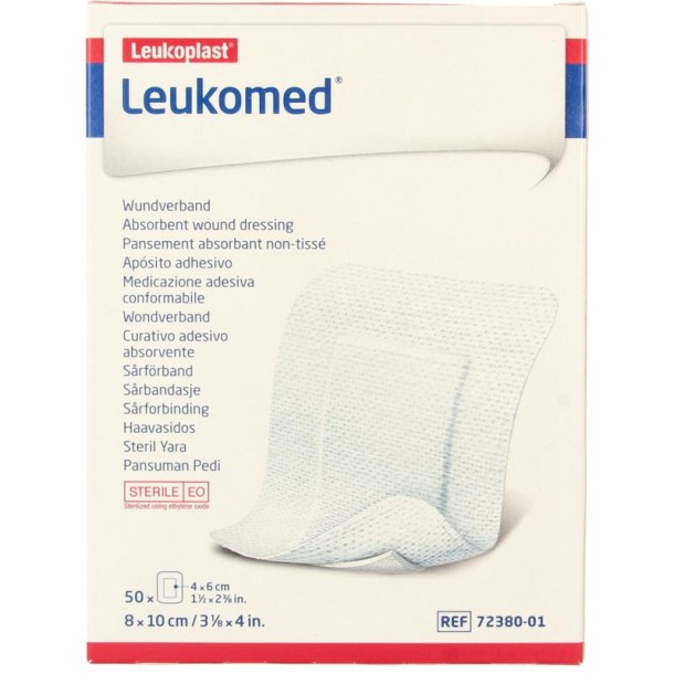 Leukomed Wondverband 8.0 x 10cm steriel (50 Stuks)