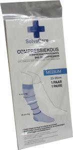 Solvacare Compressiekous wit M 23 - 26 cm (1 Paar)