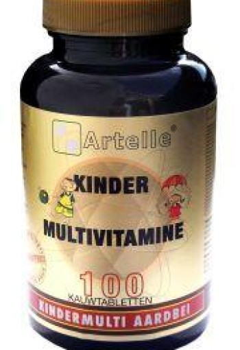 Artelle Kindermulti aardbei (100 Tabletten)