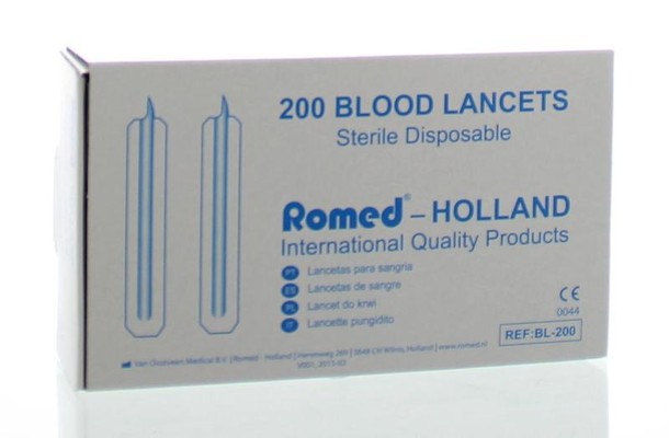Romed Bloedlancetten BL-200 (200 Stuks)