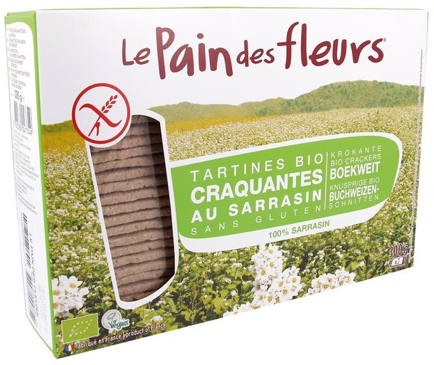 Pain Des Fleurs Boekweit crackers bio (300 Gram)