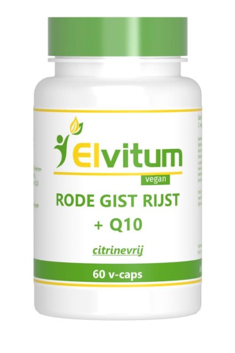Elvitaal/elvitum Rode gistrijst + Q10 (60 Vegetarische capsules)